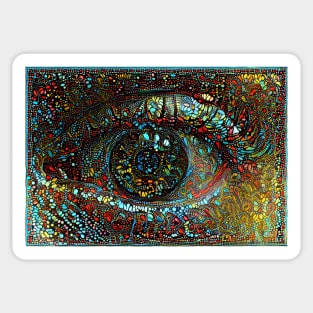 My Left Dreaming Eye Sticker